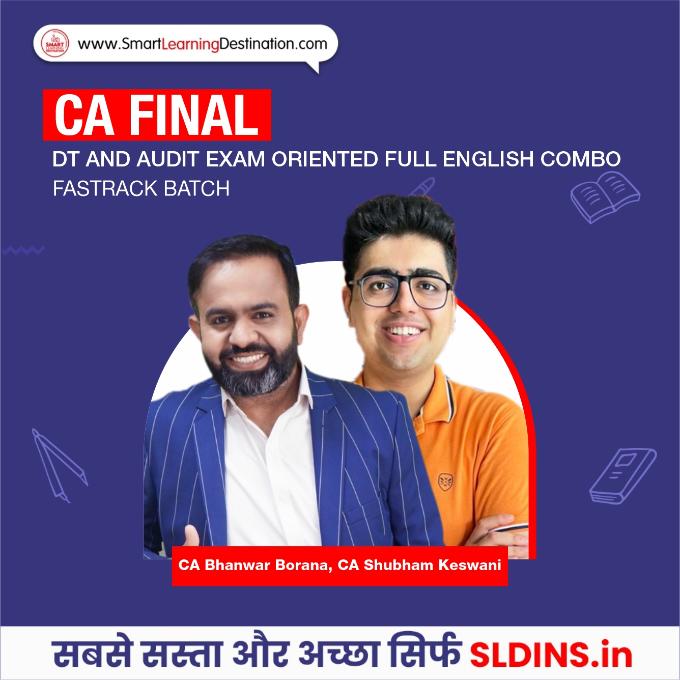 CA Final DT and Audit Exam Oriented FULL ENGLISH Combo Fastrack Batch ...
