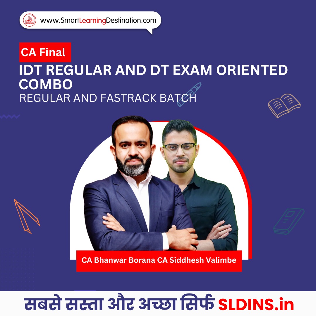 CA Final IDT Regular and DT Exam Oriented Combo Regular and Fastrack ...